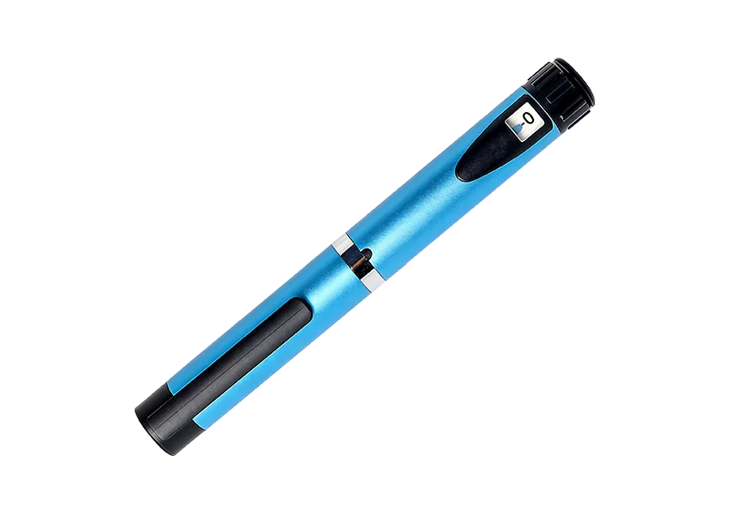 Blue reusable pen injector